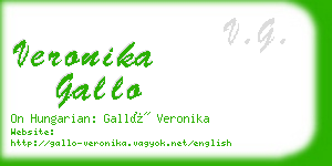 veronika gallo business card